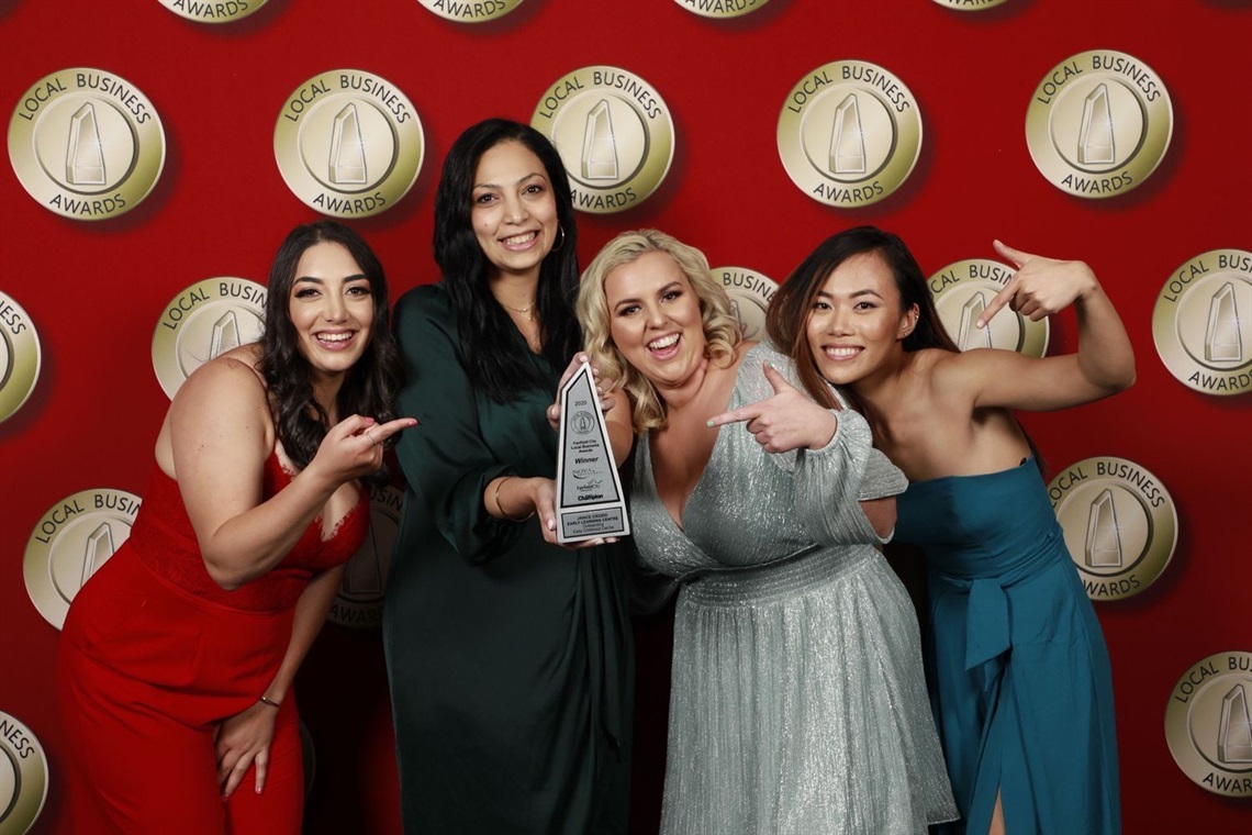 Janice Crosio Early Learning Centre staff with their award 